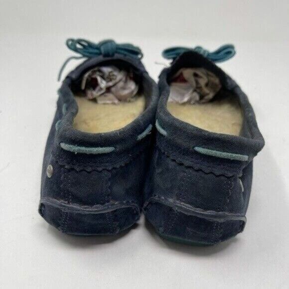 UGG Meena womans moccasins blue BoxC Sherpa - Picture 5 of 9